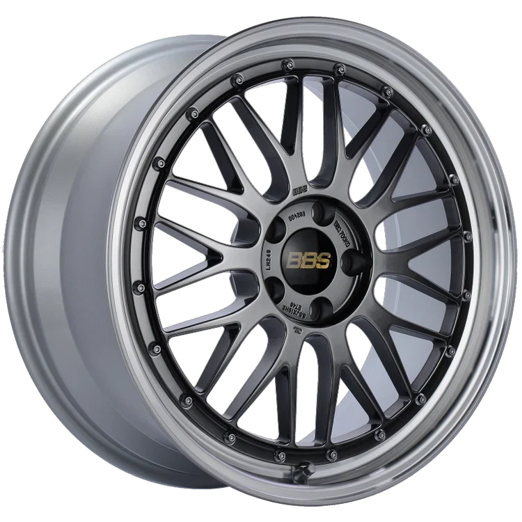 BBS LM 19x8.5 5x120 ET32 Diamond Black Center Diamond Cut Lip Wheel -82mm PFS/Clip Required - Mammoth Racing -