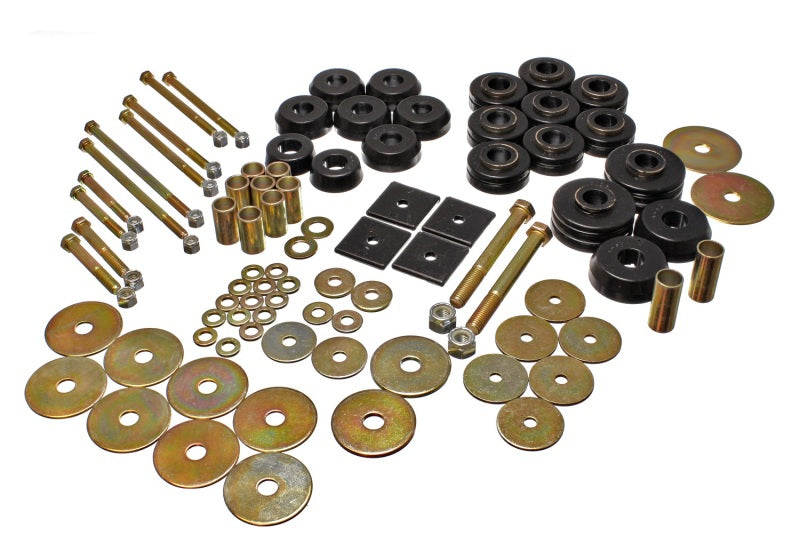 Energy Suspension 67-72 Denali XL/Suburban/Yukon XL 2WD/4WD/67-95 K-5 Blaze Blk Body(cab) Mount Set - Mammoth Racing -
