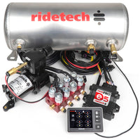 Ridetech RidePro E5 Air Ride Suspension Control System 3 Gallon Single Compressor 1/4in Valves - Mammoth Racing -