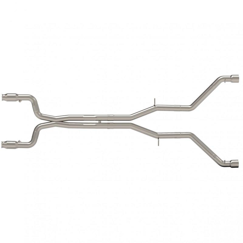 Kooks 16+ Chevy Camaro SS 6.2l 3in Green Cat Muff Delete Exhaust w/Dual Tips (Use w/Kooks Headers) - Mammoth Racing -