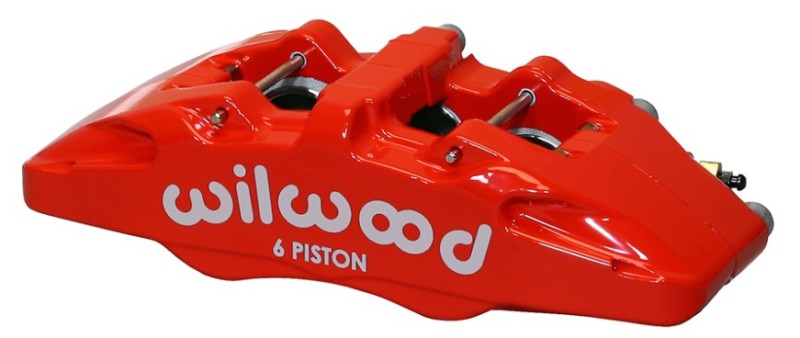 Wilwood Caliper-Forged Dynapro 6 5.25in Mount-Red-R/H 1.62/1.12/1.12in Pistons 1.10in Disc - Mammoth Racing -
