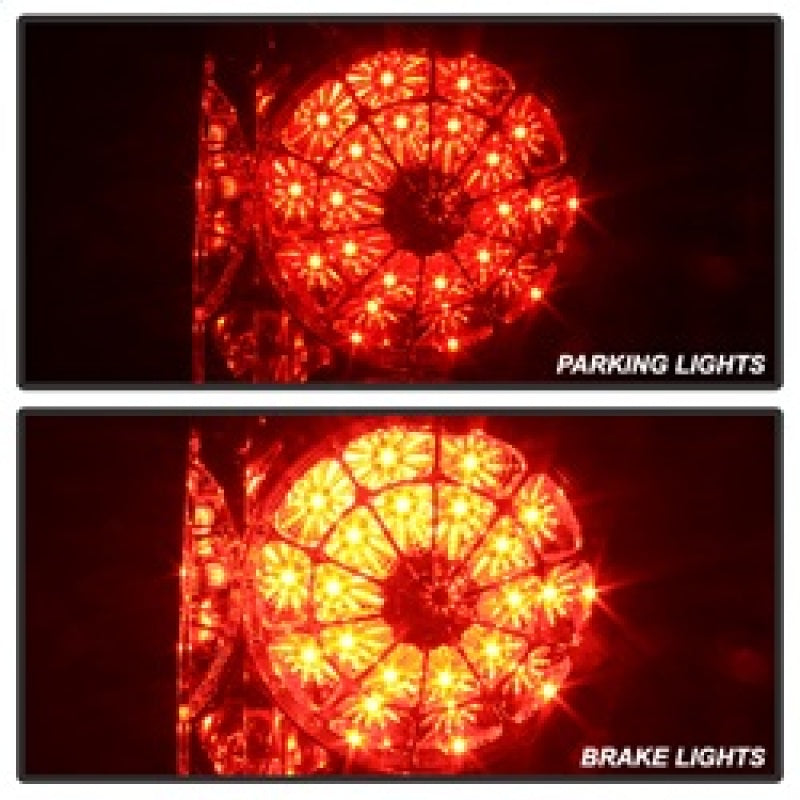 Spyder Toyota Tundra 07-13 LED Tail lights Red Clear ALT-YD-TTU07-LED-RC - Mammoth Racing -