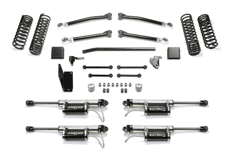 Fabtech 20-21 Jeep JT 4WD Gas 5in Trail w/Dlss Resi Shks - Mammoth Racing -