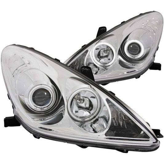 ANZO 2002-2003 Lexus Es300 Projector Headlights w/ Halo Chrome (CCFL) - My Store