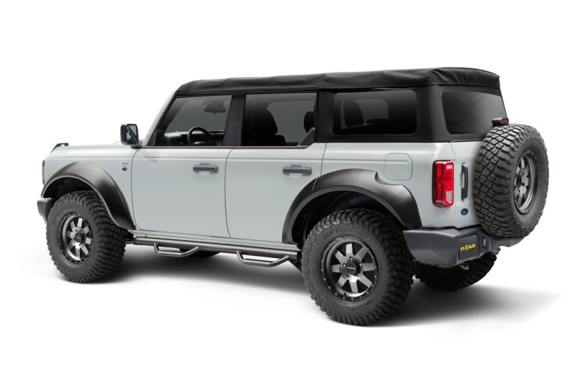 N-Fab Nerf Step 2021 Ford Bronco (4 Door) - Tex. Black - SRW - 3in - Mammoth Racing -