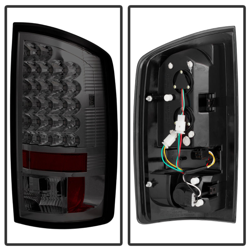 Spyder Dodge Ram 02-06 1500/Ram 2500/3500 03-06 LED Style Tail Lights Smoke ALT-YD-DRAM02-LED-SM - Mammoth Racing -