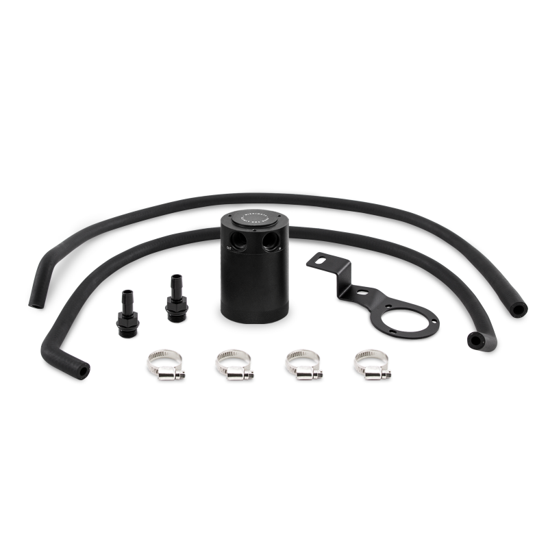 Mishimoto 15-16 Subaru WRX PVC Side Baffled Oil Catch Can - Black - Mammoth Racing -