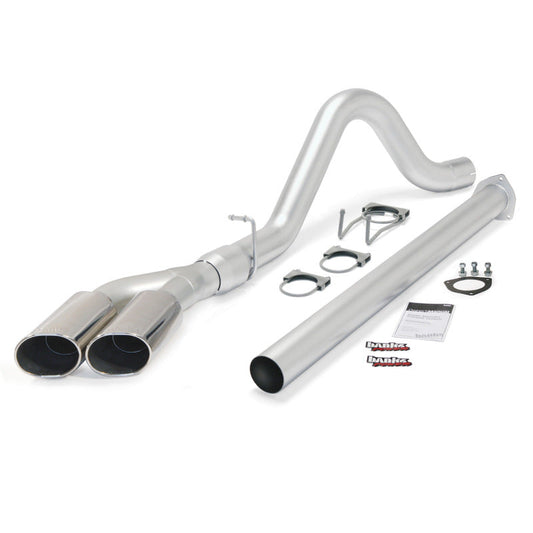 Banks Power 11-13 Ford 6.7L F250-350 Monster Exh Sys - SS Single-Dual Exh w/ Chrome Tips - Mammoth Racing -