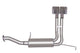 Gibson 94-95 Chevrolet C1500 Base 4.3l 2.5in Cat-Back Super Truck Exhaust - Stainless - Mammoth Racing -