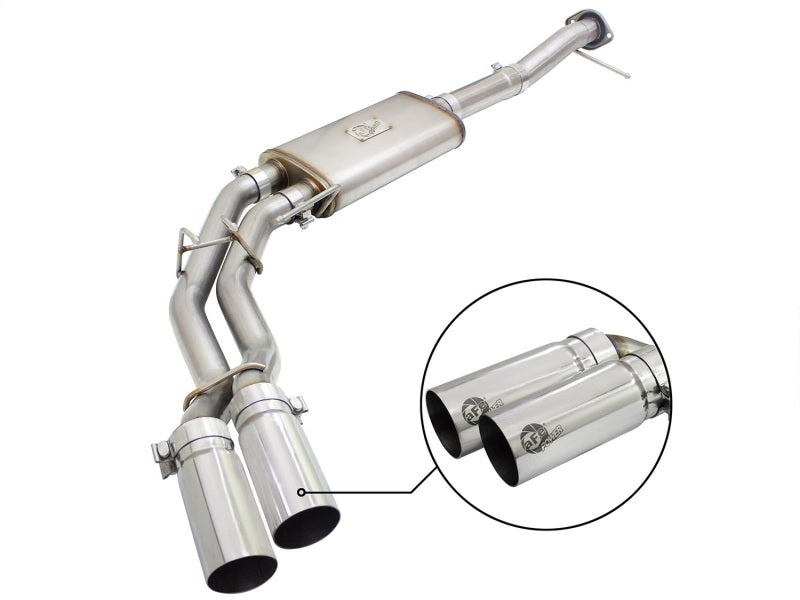 aFe Rebel Exhausts 3in SS Cat-Back 09-14 Ford F-150 4.6/5.0/5.4L w/ Polished Tips - Mammoth Racing -