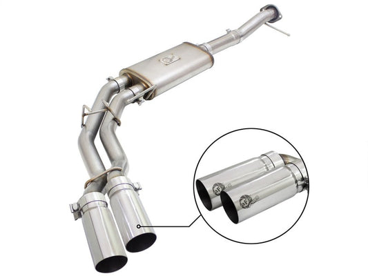 aFe Rebel Exhausts 3in SS Cat-Back 09-14 Ford F-150 4.6/5.0/5.4L w/ Polished Tips - Mammoth Racing -