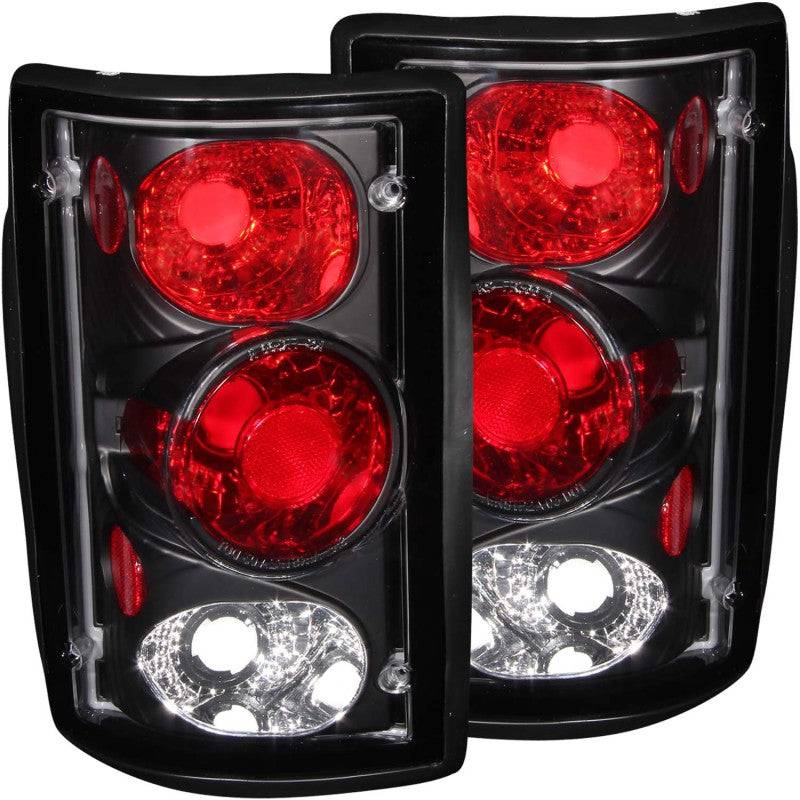ANZO 2000-2005 Ford Excursion Taillights Black - My Store