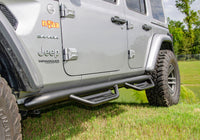 N-Fab Podium LG 2018 Jeep Wrangler JL 4DR SUV - Full Length - Tex. Black - 3in - Mammoth Racing -