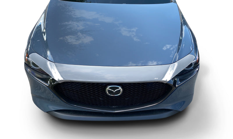 AVS 2018+ Maxda CX-5 Aeroskin Low Profile Hood Shield - Chrome - Mammoth Racing -