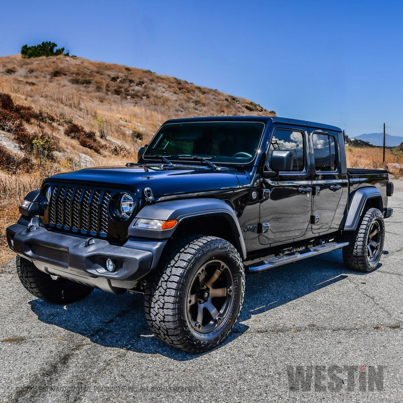 Westin 20-22 Jeep Gladiator PRO TRAXX 4 Oval Nerf Step Bars - Black - Mammoth Racing -