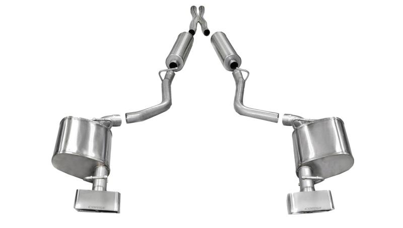 Corsa 11-13 Dodge Challenger R/T 5.7L V8 Polished Xtreme Cat-Back Exhaust - Mammoth Racing -