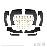 Westin 04-13 Chevy Silverado 1500 Crew Cab HDX Stainless Drop Nerf Step Bars - Textured Black - Mammoth Racing -