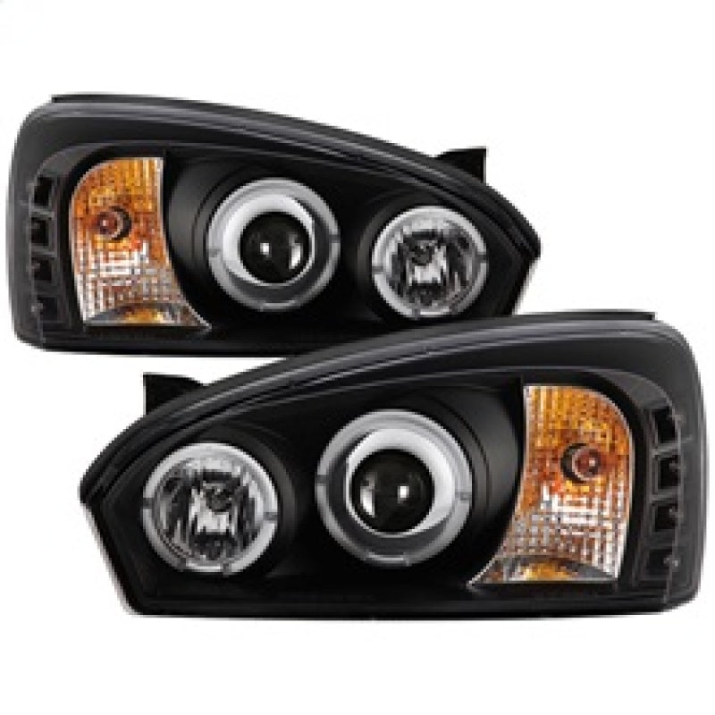 Spyder Chevy Malibu 04-07 Projector Headlights LED Halo LED Black High H1 Low H1 PRO-YD-CM04-HL-BK - Mammoth Racing -