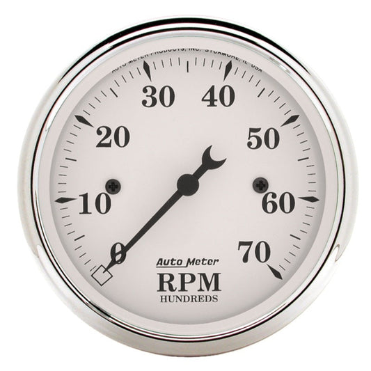 Autometer 3 1/8 inch 7000rpm Old Tyme Tachometer - My Store