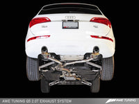 AWE Tuning Audi 8R Q5 2.0T Touring Edition Exhaust - Polished Silver Tips - Mammoth Racing -
