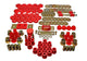Energy Suspension 55-57 Chevrolet Belair/El Camino/Impala Red Hyper-Flex Master Bushing Set - Mammoth Racing -