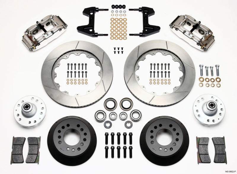 Wilwood Narrow Superlite 6R Front Hub Kit 14.00in Polished 74-80 Pinto/Mustang II Disc Spindle only - My Store
