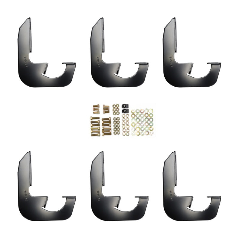 Westin 2014-2018 Chevrolet/GMC Silverado Sierra 1500 Dbl Crew Cab Running Board Mount Kit - Black - Mammoth Racing -
