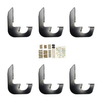 Westin 2014-2018 Chevrolet/GMC Silverado Sierra 1500 Dbl Crew Cab Running Board Mount Kit - Black - Mammoth Racing -