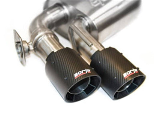 Borla 2016-2017 Chevrolet Camaro SS AT/MT RWD S-type Exhaust (w/ Dual Mode Valves) - Black CF Tip - Mammoth Racing -