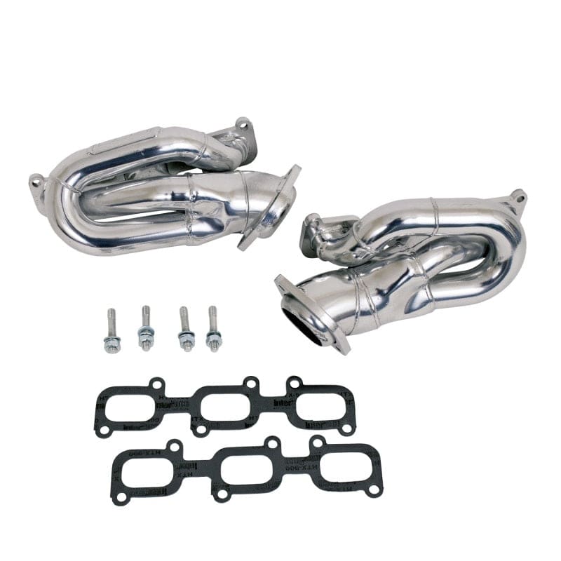 BBK 11-15 Mustang 3.7 V6 Shorty Tuned Length Exhaust Headers - 1-5/8 Silver Ceramic - Mammoth Racing -