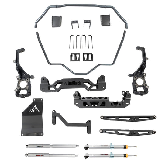 Belltech 2021+ Ford F150 4WD Trail Performance 6-7in. Base Lift Kit w/ Shocks - Mammoth Racing -