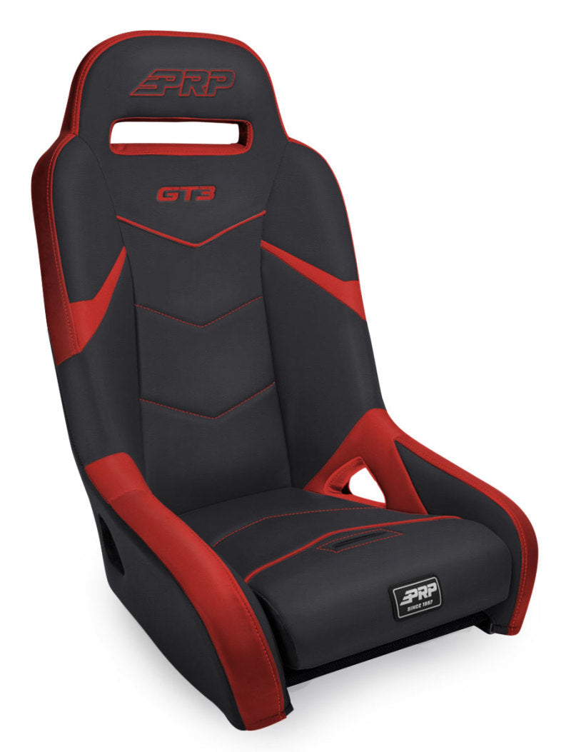 PRP GT3 Rear Suspension Seat- Black/Red - Mammoth Racing -