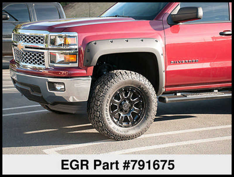 EGR 14+ Chev Silverado 5ft Bed Bolt-On Look Fender Flares - Set - Matte - Mammoth Racing -