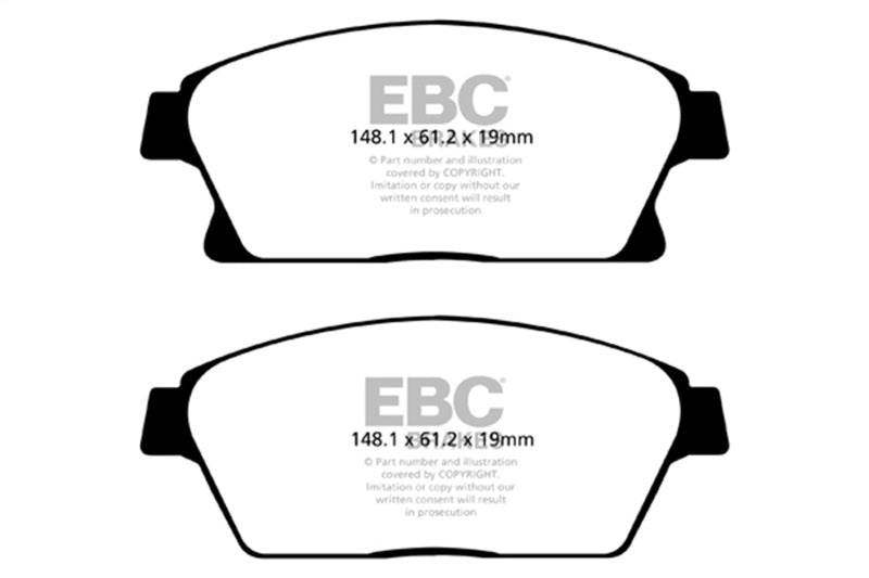 EBC 13+ Buick Encore 1.4 Turbo Yellowstuff Front Brake Pads - My Store