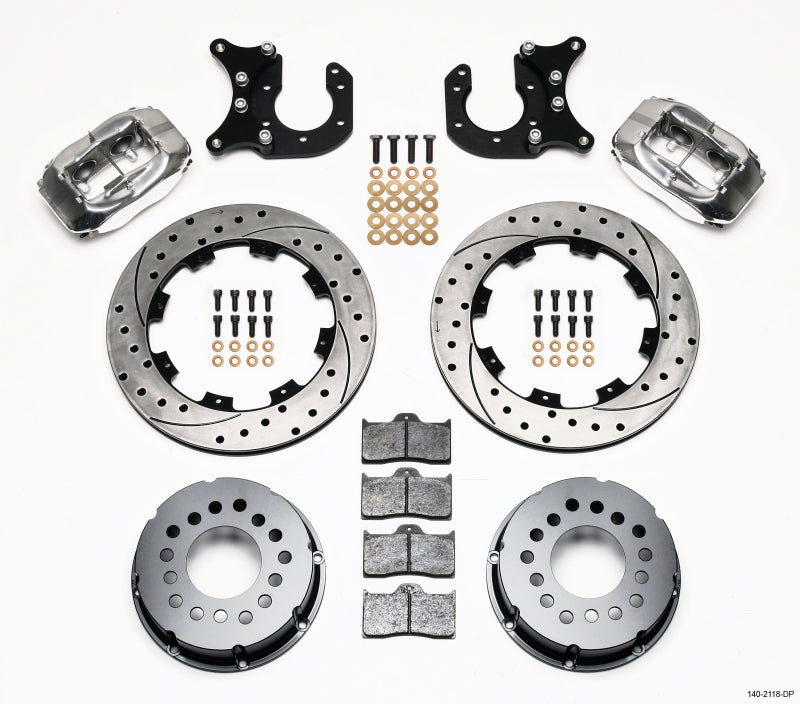 Wilwood Forged Dynalite P/S Rear Kit Drilled Polished New Big Ford 2.50in Offset - My Store