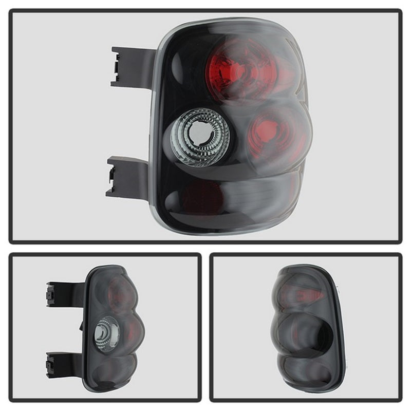 Spyder Chevy Silverado Stepside 99-04 Euro Style Tail Lights Black Smoke ALT-YD-CS99STS-BSM - Mammoth Racing -