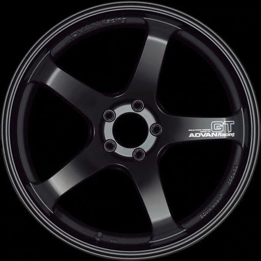 Advan GT 18x9.5 +22 5-114.3 Semi Gloss Black Wheel