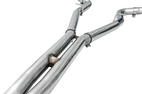 AWE Tuning 2017+ Challenger 5.7L Touring Edition Exhaust - Non-Resonated - Chrome Silver Quad Tips - Mammoth Racing -