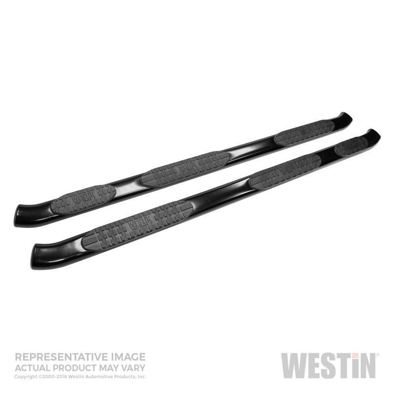 Westin 99-16 Ford F-250/350/450/550 SuprCab (8 ft Bed)PRO TRAXX 5 WTW Oval Nerf Step Bars - Blk - Mammoth Racing -