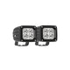 Westin Quadrant LED Auxiliary Light 3 inch x 2.5 inch Spot w/5W Cree (Set of 2) - Black - Mammoth Racing -
