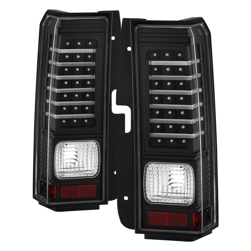 Xtune Hummer H3 06-09 ( Non H3T ) LED Tail Lights Black ALT-ON-HH306-LED-BK - Mammoth Racing -