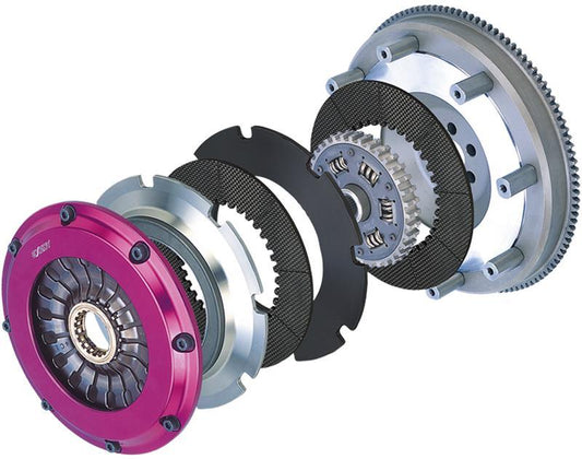 Exedy 1988-1993 Toyota Celica Trac L4 Hyper Single Carbon-R Clutch Rigid Disc Push Type - Mammoth Racing -