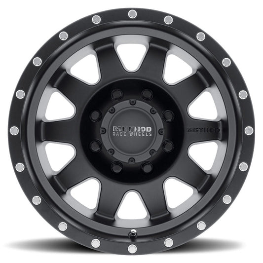 Method Mr301 The Standard 17x9 -12mm Offset 8x170 130.81mm CB Matte Black Wheel