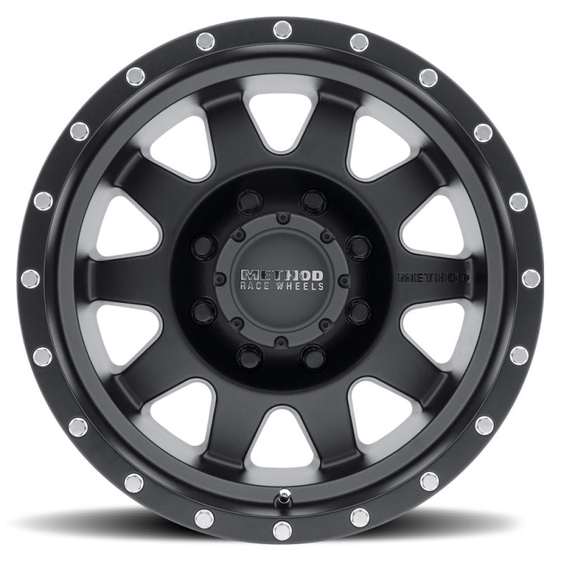 Method Mr301 The Standard 16x7 0mm Offset 8x6.5 130.81mm CB Matte Black Wheel - Mammoth Racing -