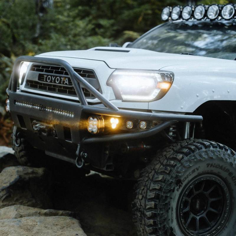 KC HiLiTES Flex ERA 3 Dual Mode SAE Fog Light - Single Light Master Kit (w/Clear + Yellow Lens) - Mammoth Racing -
