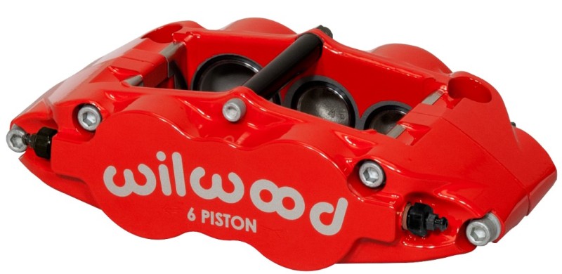 Wilwood Caliper-Narrow Superlite 6r-lh - Red 1.38/1.12/1.12in Pistons 1.10in Disc - Mammoth Racing -