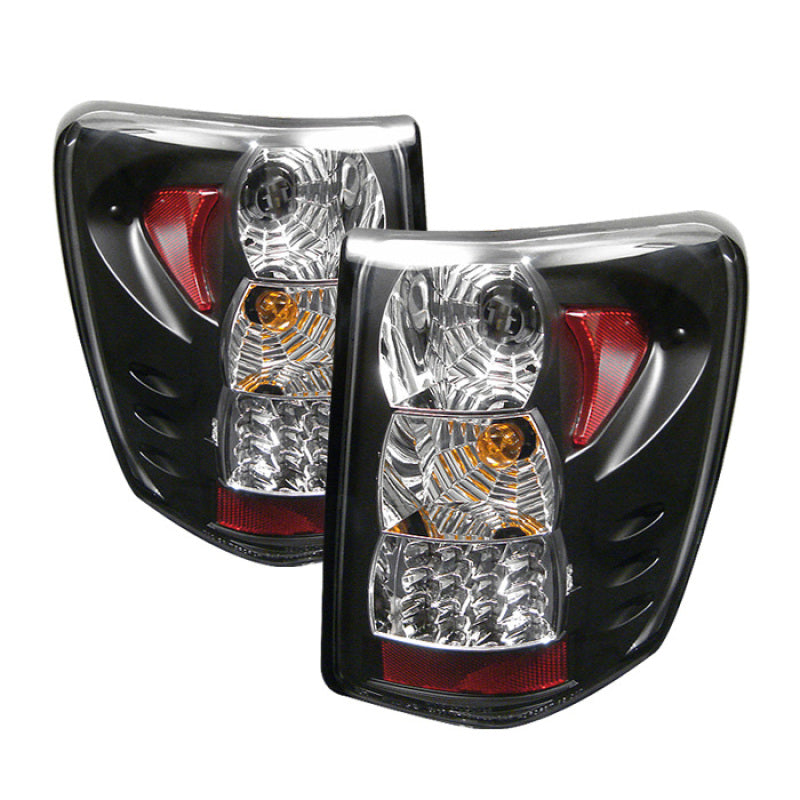 Spyder Jeep Grand Cherokee 99-04 (LED Indicator)LED Tail Lights Black ALT-YD-JGC99-LED-BK - Mammoth Racing -