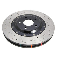 DBA 16+ Chevy Camaro ZL1 Front Drilled/Slotted 5000 Series 2 Piece Rotor Assembled w/ Black Hat - Mammoth Racing -