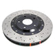 DBA 2010+ Camaro V8 SS Front Drilled & Slotted 5000 Series 2 Piece Rotor Assembled w/ Black Hat - Mammoth Racing -