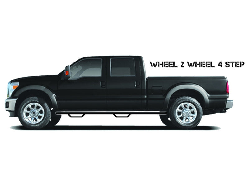 N-Fab Nerf Step 06-09 Dodge Ram 1500/2500/3500 Mega Cab 6.4ft Bed - Tex. Black - W2W - 3in - Mammoth Racing -